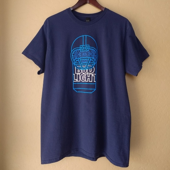 Hanes Other - Bud Light Football Helmet Graphic Tee